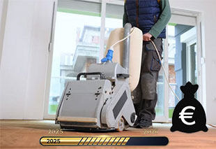 Koľko stojí brúsenie parkiet v roku 2026?