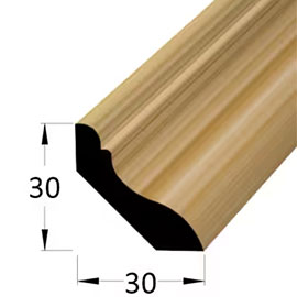 Lišta soklová Dub