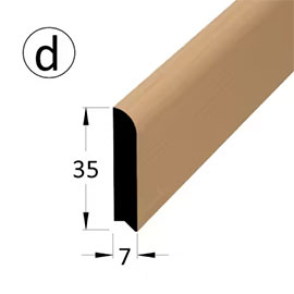 Podlahová lišta Buk