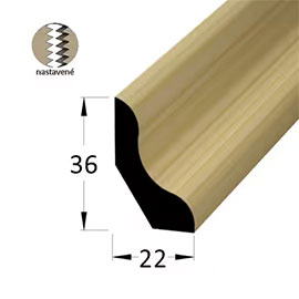 Podlahová lišta - smrek