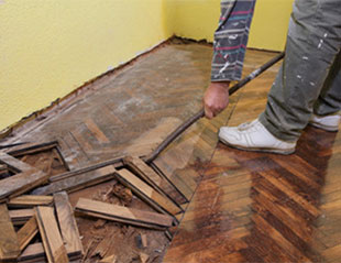 Demontáž parkiet